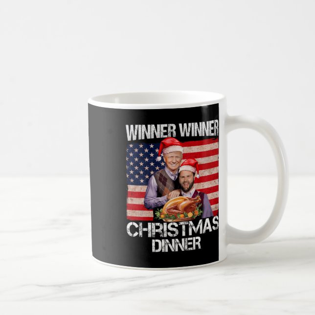 Funny Trump Vize Gewinner Weihnachtsessen Gewinner Kaffeetasse (Rechts)