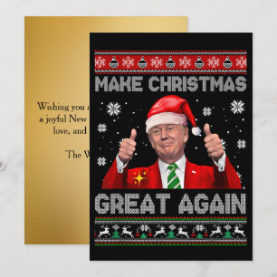 Funny Trump Weihnachten wieder großartig Gold