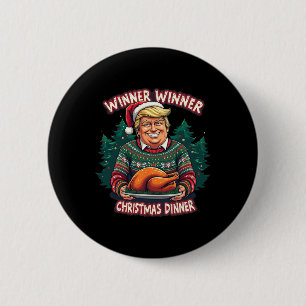 Funny Trump Weihnachts-Spaß Gewinner Christma Button