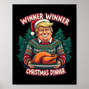 Funny Trump Weihnachts-Spaß Gewinner Christma Poster