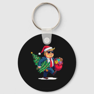 Funny Trump Weihnachtsbaum Light Xmas einzigartig Schlüsselanhänger