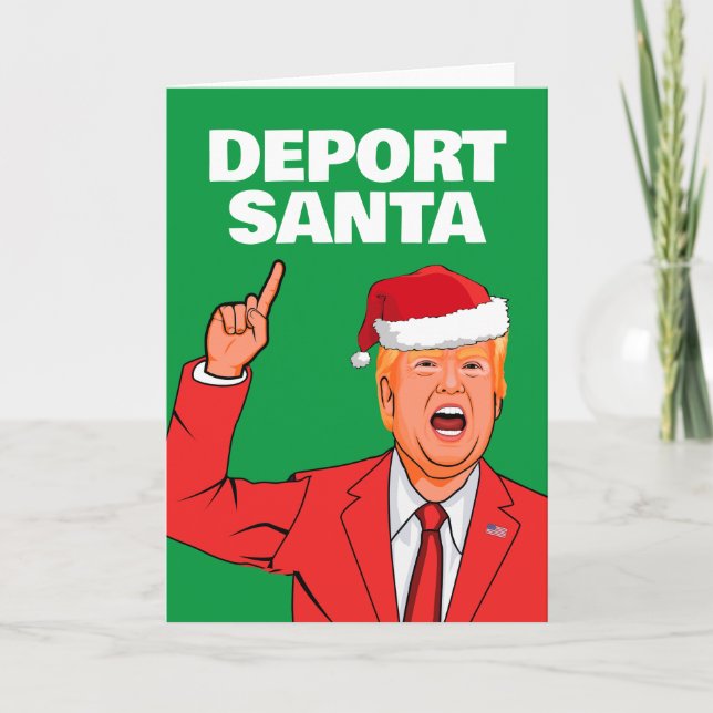 Funny Trump Weihnachtsdepot Karte (Vorderseite)