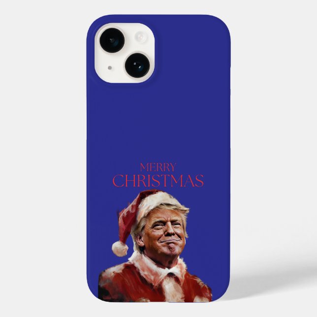 Funny Trump Weihnachtskarte Case-Mate iPhone 14 Hülle (Rückseite)