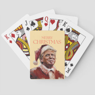 Funny Trump Weihnachtskarte Spielkarten