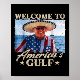 Funny Trump Willkommen im Golf von Amerika, Golf v Poster