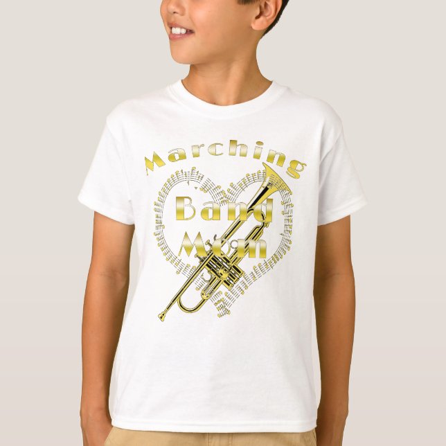 Funny Trumpet Marching Band Mama T-Shirt (Vorderseite)