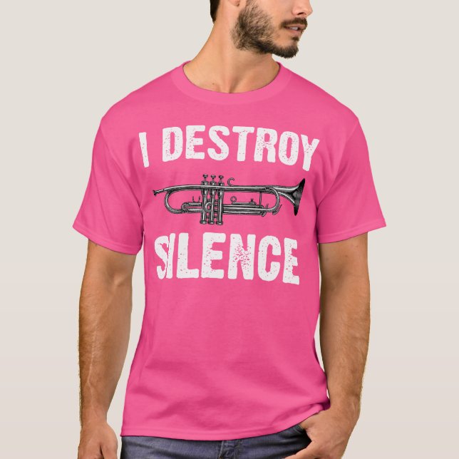 Funny Trumpet Player Art for Men Women Trumpeter O T-Shirt (Vorderseite)