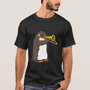 Funny Trumpet Player Pinguin Shirt für Marching Ba