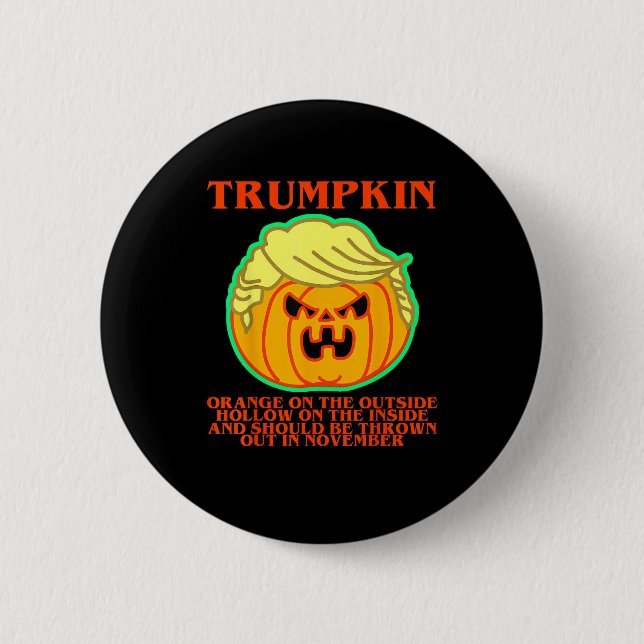 Funny Trumpkin Button (Vorderseite)