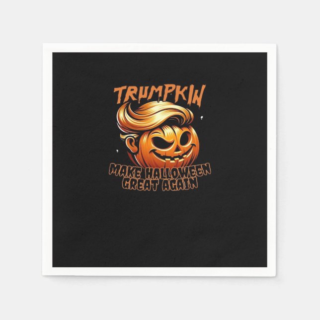Funny Trumpkin Classic Serviette (Vorderseite)