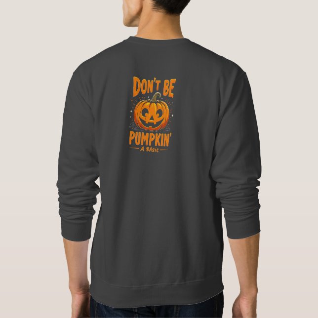 Funny "Trumpkin Gewürz & Everything Nice Halloween Sweatshirt (Rückseite)