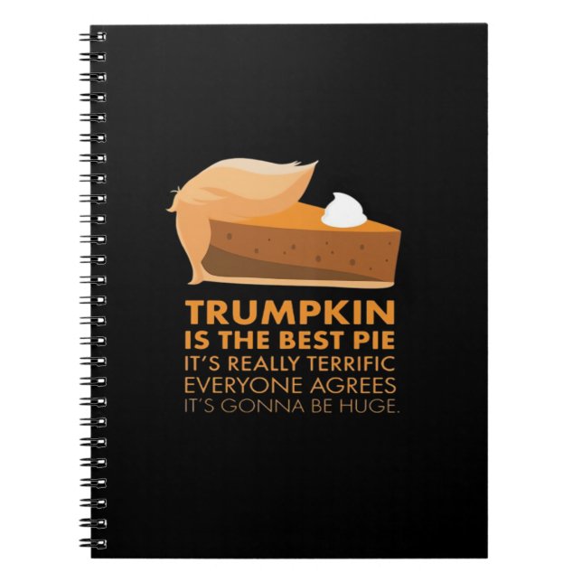 Funny Trumpkin Pie Notizblock (Vorderseite)