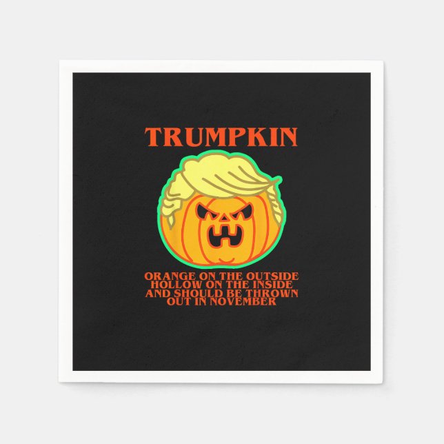 Funny Trumpkin Serviette (Vorderseite)