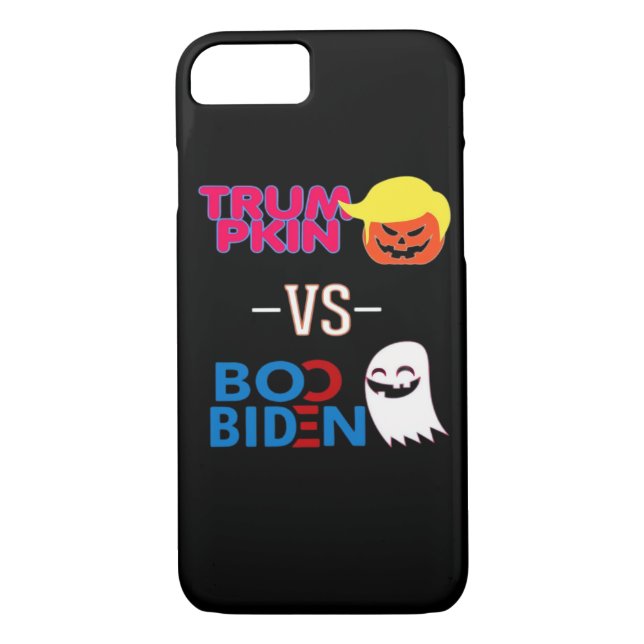Funny Trumpkin Vs Boo Biden Halloween Design Class Case-Mate iPhone Hülle (Rückseite)