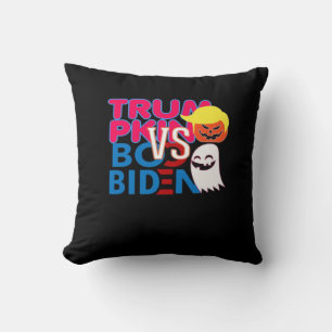Funny Trumpkin Vs Boo Biden Halloween Design Class Kissen