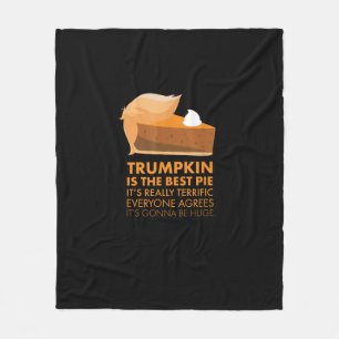 Funny Tshirt Pumpkin Pie Erntedank Fall Fleecedecke