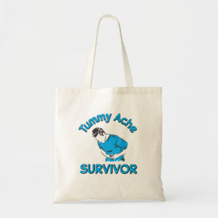 Funny Tummy Ache Survivor, Tummy Ache unisex Shirt Tragetasche
