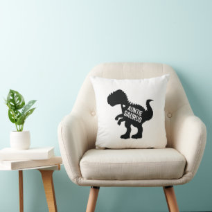 Funny Tuntie Saurus mit Herz Trendy Birthday Kissen
