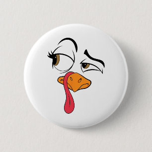 Funny Turkey Cool Türkei Erntedank Kostüme Männer Button