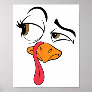 Funny Turkey Cool Türkei Erntedank Kostüme Männer Poster