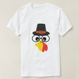 Funny Turkey Face für Erntedank T-Shirt