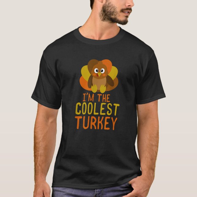 Funny Turkey Familie Matching Erntedank T Shirt (Vorderseite)