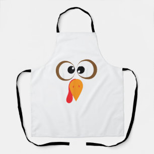 Funny Turkey Familienname Erntedank Türkei Face Fr Schürze