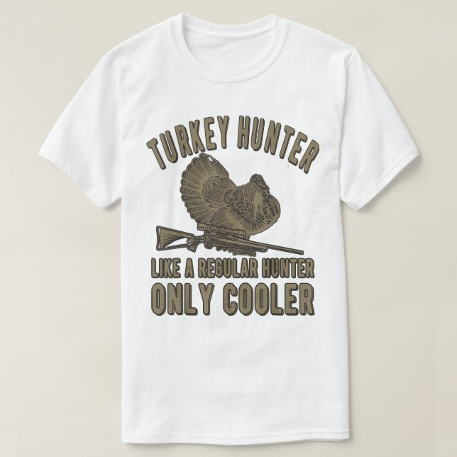 Funny Turkey Junter Türkei Jagd Lover T-Shirt (Design vorne)