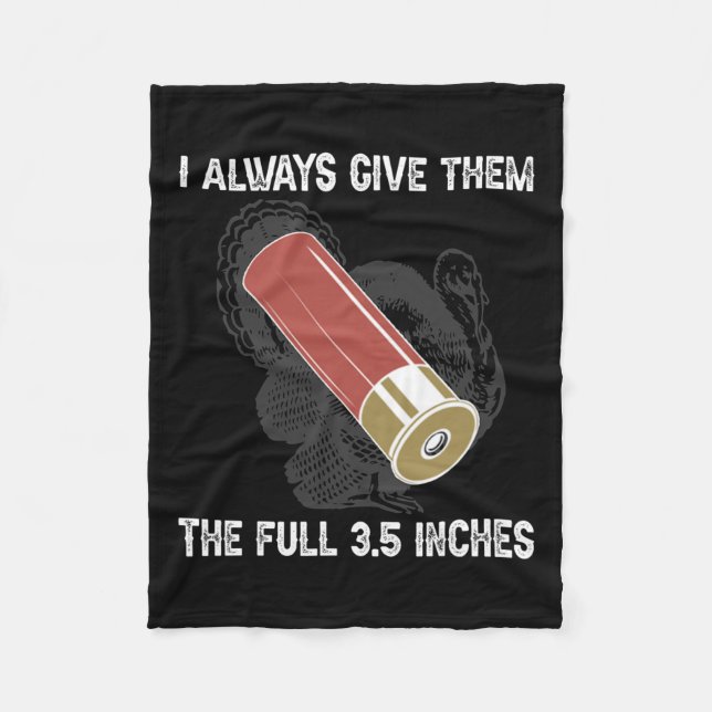 Funny Turkey Legende Jäger Jägersaison Fleecedecke (Vorderseite)