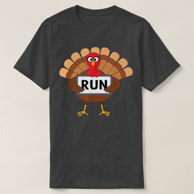 Funny Turkey Run Turkey Trot 2021 Erntedank Cos T-Shirt (Design vorne)