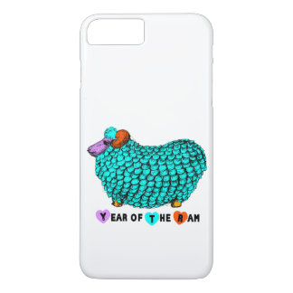Funny Türkis Ram Chinesisches Jahr Zodiac iPhone 8 Plus/7 Plus Hülle