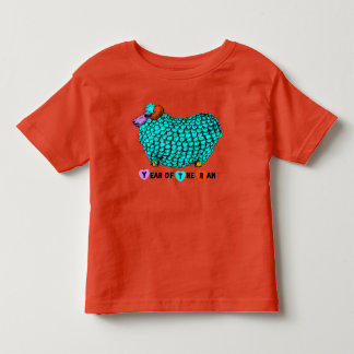 Funny Türkise Ram Chinese Year Zodiac Kleinkind T T-shirt