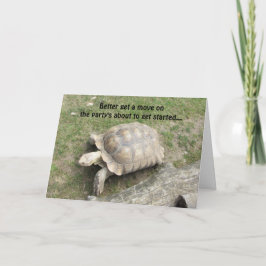 Funny Turtle Birthday Karte