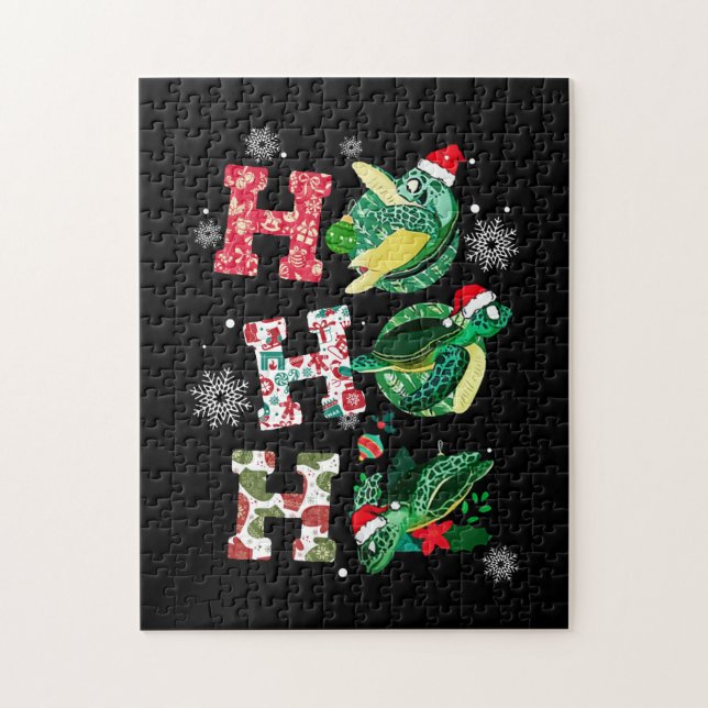 Funny Turtle Christmas Liebhaber (Vertikal)