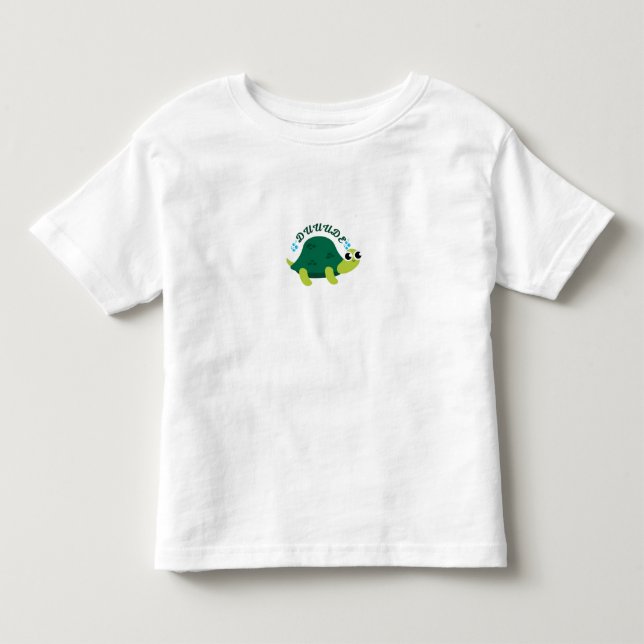 Funny Turtle DUUUDE – Kids Birthday Shirt (Vorderseite)