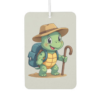 Funny Turtle Hiking Graphic Camping Lover Adventur Autolufterfrischer