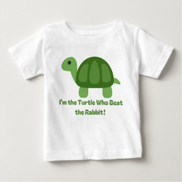 Funny Turtle Kids Shirt Beat the Rabbit