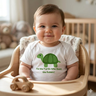 Funny Turtle Kids Shirt Beat the Rabbit