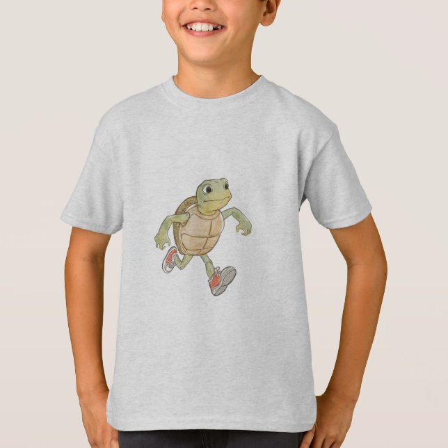 Funny Turtle Kids T-Shirt (Devant)