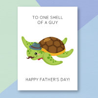 Funny Turtle Pun Father's Day Card
