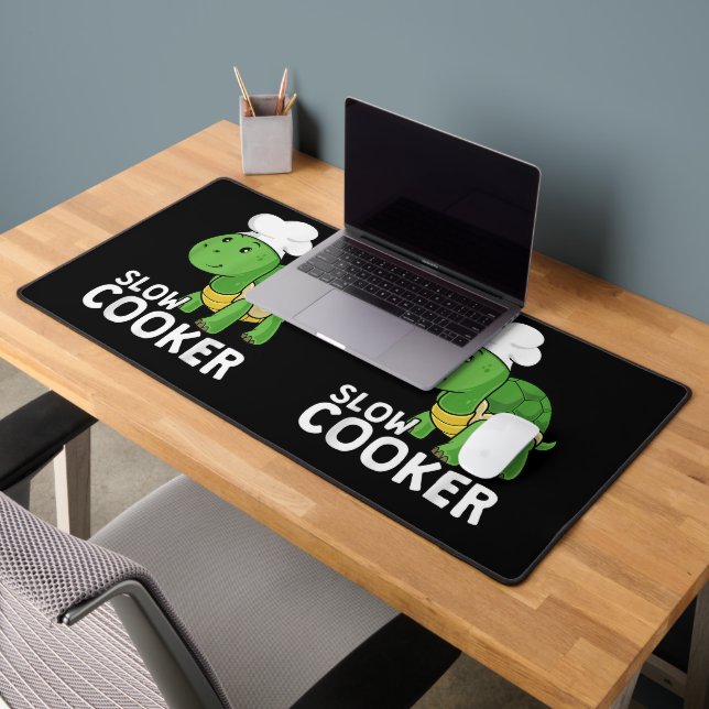 Funny Turtle Slow Cooker Koch Kochen Tortoise Schreibtischunterlage (Büro 2)