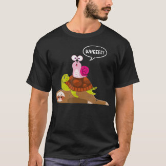 Funny Turtle Snail Zoo Tiergeschenk Lazy Sloth T-Shirt