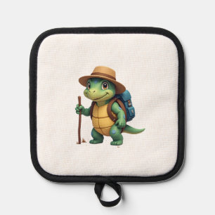 Funny Turtle Wandern Grafisches Camping Lover Adve Topflappen