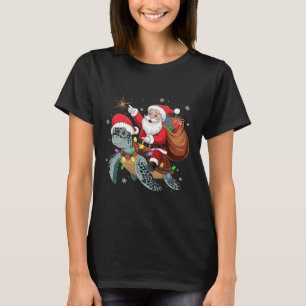 Funny Turtle Weihnachten Weihnachten Weihnachtsfei T-Shirt