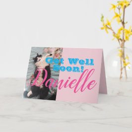 Funny Tuxedo Cat bald gut Frauen Name Card Karte