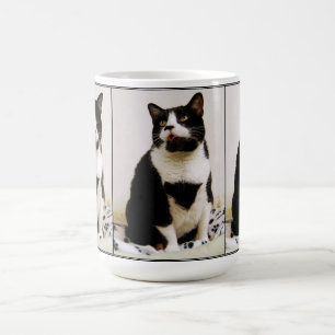 Funny Tuxedo Cat Trio Tasse