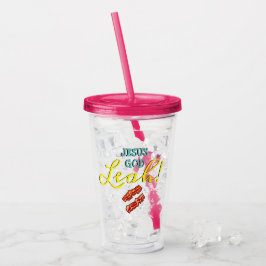 Funny TV Zitat "Leah" Acryltrinkbecher