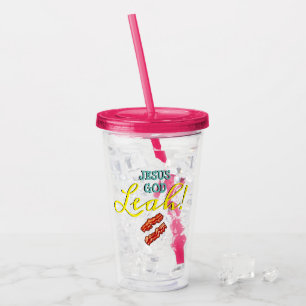 Funny TV Zitat "Leah" Acryltrinkbecher