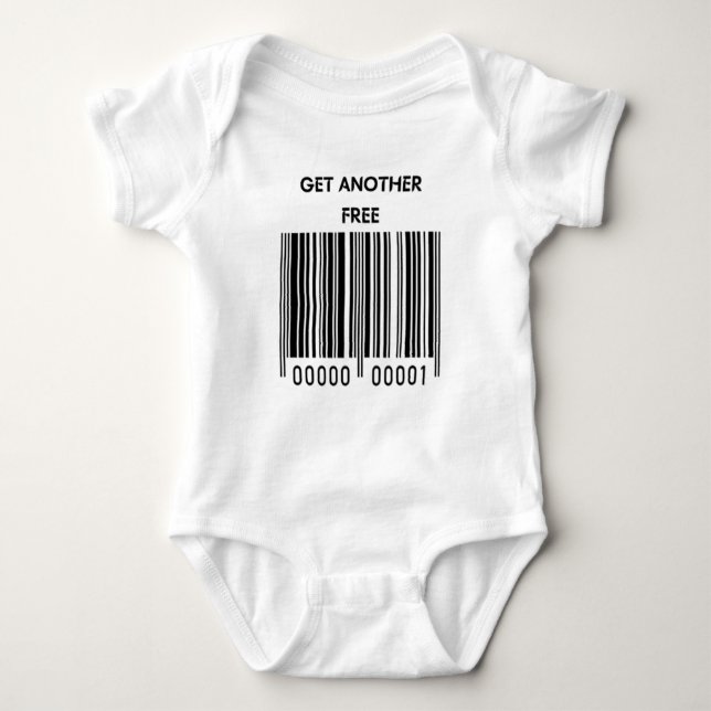 Funny Twin Baby Bodysuit Strampler (Vorderseite)