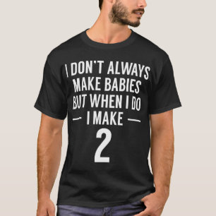 Funny Twins Ankündigung für Mama T-Shirt